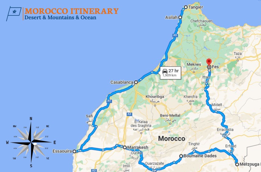 Morocco travel itinerary 10 days