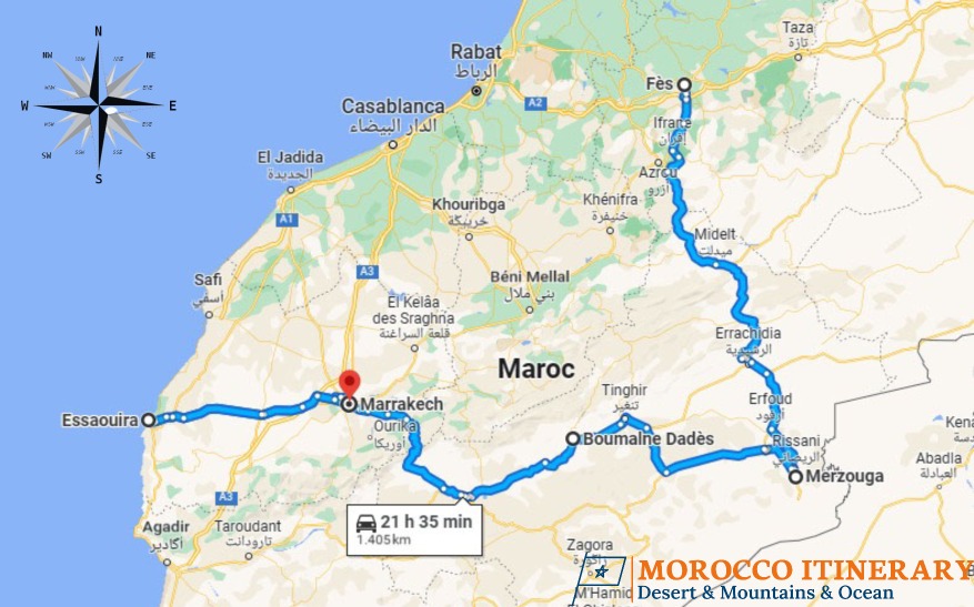 9 Days Morocco tour itinerary